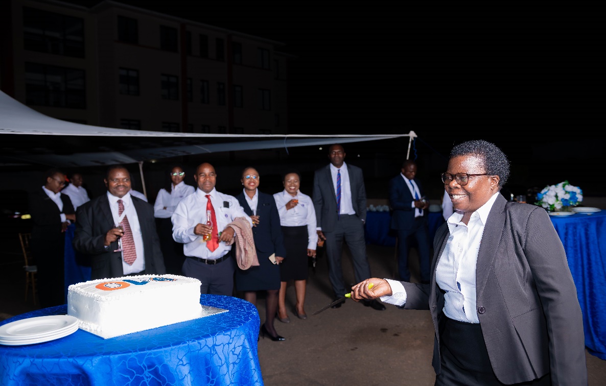 In the picture: Staff enjoy live jazz band performance over cocktails during cake sharing ceremony at the Lilongwe engagement party  