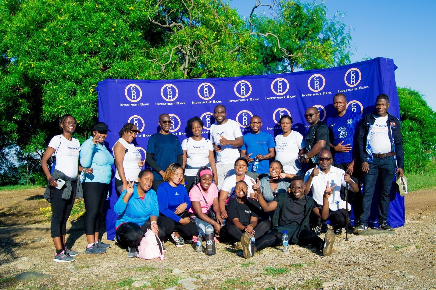 In the Picture: Employees of CDH Investment Bank who participated in the wellness event that was organised by human capital