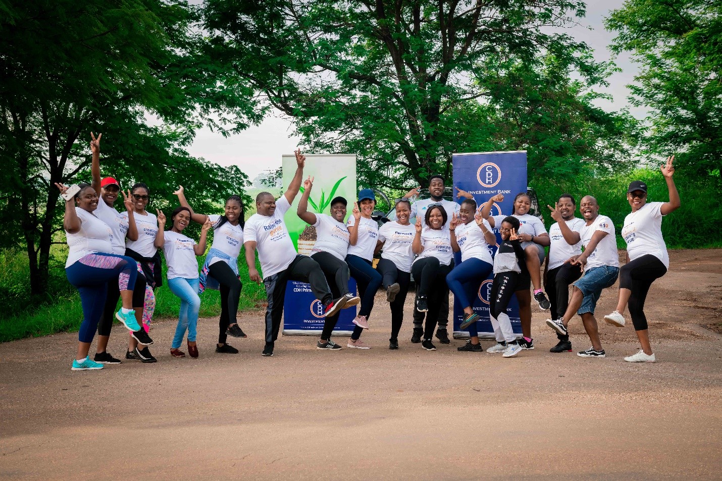 CDH Investment Bank’s Lilongwe staff captured at the wellness walk